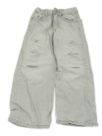 Světlešedé rifle s prošoupáním Zara