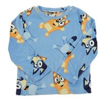 Svetlomodrá plyšová mikina s Bluey