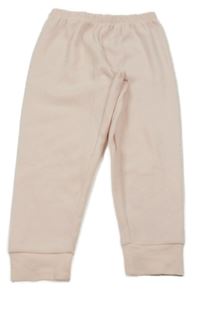 Světlerůžové sametové pyžamové kalhoty