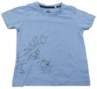 Světlemodré tričko Tom a Jerry