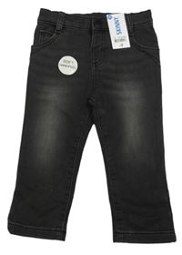 Nové - Tmavosivé teplákové skinny rifle Matalan