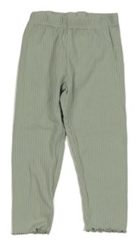 Světlekhaki rebrované legíny F&F