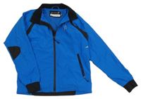 Modro-čierna šušťáková športová bunda