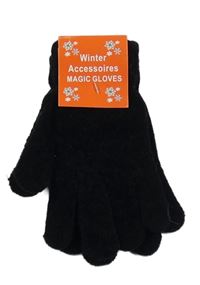 Nové - černé žinylkové rukavice MAGIC GLOVES