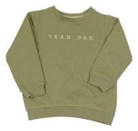 Světlekhaki mikina s nápisom