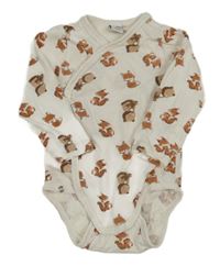 Smetanové zavinovací body s medvědy a veverkami Dopodopo