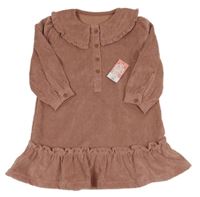 Nové - Růžové manšestrové šaty s límečkem Matalan