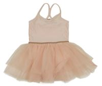 Světlerůžové taneční šaty s tylovou tutu sukní H&M