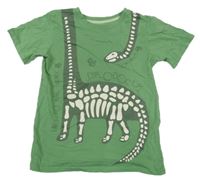 Zelené tričko s dinosaurem 