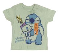 Světlezelené tričko se Stitchem Primark