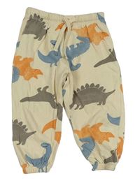 Smetanové tepláky s dinosaury H&M