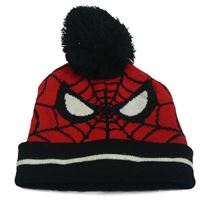 Červeno-čierna pletená čapica so Spider-manem Marvel
