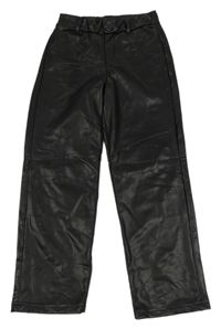 Čierne koženkové nohavice Zeeman