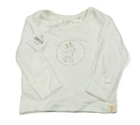 Nové - Bílé triko se srnkou George 
