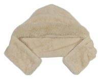 Béžová kožešinová ušanka 