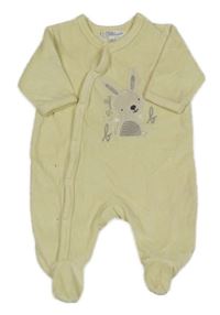 Světležlutý sametový overal se zajíčkem Kitchoun