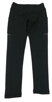 Černé sportovní legíny Dunnes 