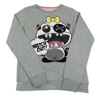 Šedá mikina s příšerkou C&A