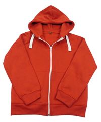 Červená prepínaci mikina s kapucňou