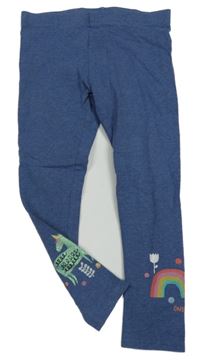 Modré legíny s duhou a jednorožcem Next