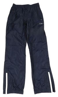 Tmavomodré šusťákové nepromokavé kalhoty CMP