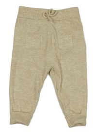 Béžové úpletové kalhoty Smile