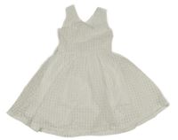 Bílé kostkované slavnostní šaty Jolie Angel