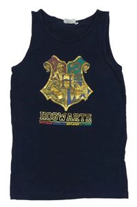 Tmavomodrý top so znakem - Harry Potter