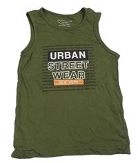 Khaki tielko s nápismi PRIMARK