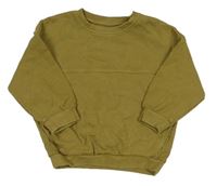 Khaki rebrovaná oversize mikina George