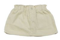 Smotanová paper bag menšestrová sukňa ZARA