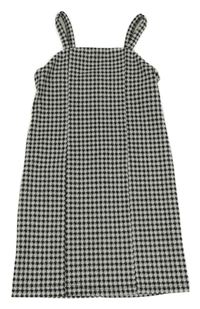 Čierno-biele vzorované šaty so trblietkami PRIMARK