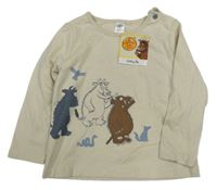 Nové - smetanové triko s Gruffalem Tu