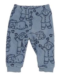 Modré fleecové nohavice s medvídky Paddington George
