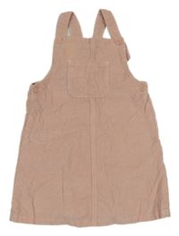 Svetloružové menšestrové šaty PUSBLU