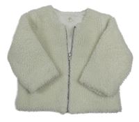 Smotanová huňatá zateplená bunda PETIT BATEAU