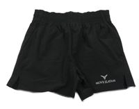 Čierne šušťákové funkčné kraťasy s logom MOVE ZLATAN