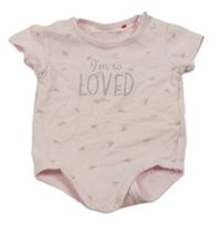 Svetloružové body s nápismi a mašličkami S. Oliver