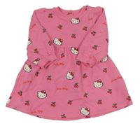 Ružové teplákové šaty s Kitty a třešničkami PRIMARK