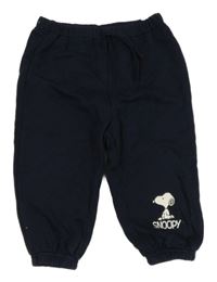 Tmavomodré tepláky se Snoopym H&M