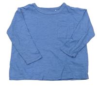 Modré tričko s kapsičkou George
