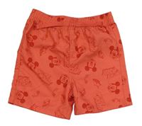 Korálové šušťákové kraťasy s Mickeym Primark