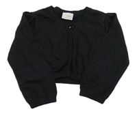 Čierne trblietavé svetrové bolerko Next