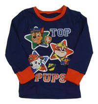 Tmavomodré triko s Paw Patrol Nickelodeon