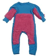 Modro-růžový overal/babymop