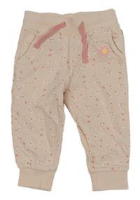 Svetloružové kvetované tepláky Liegelind