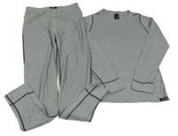 2set - Šedé melírované spodní triko + kalhoty