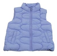 Lila prešívaná šušťáková zateplená vesta Primark