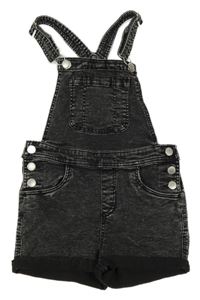 Černé riflové laclové kraťasy H&M