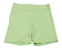 Zelenkavé bavlnené kraťasy H&M